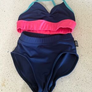 Five Dancewear Navy and Pink dance outfit
